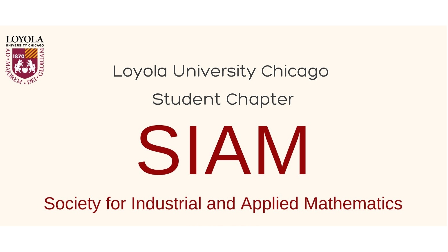 SIAM Informational Meeting